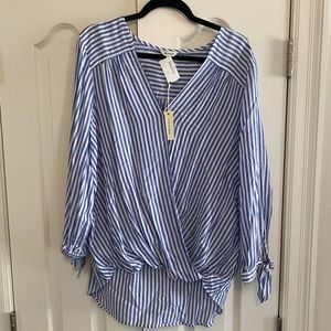NWT Max Studio Striped Blouse